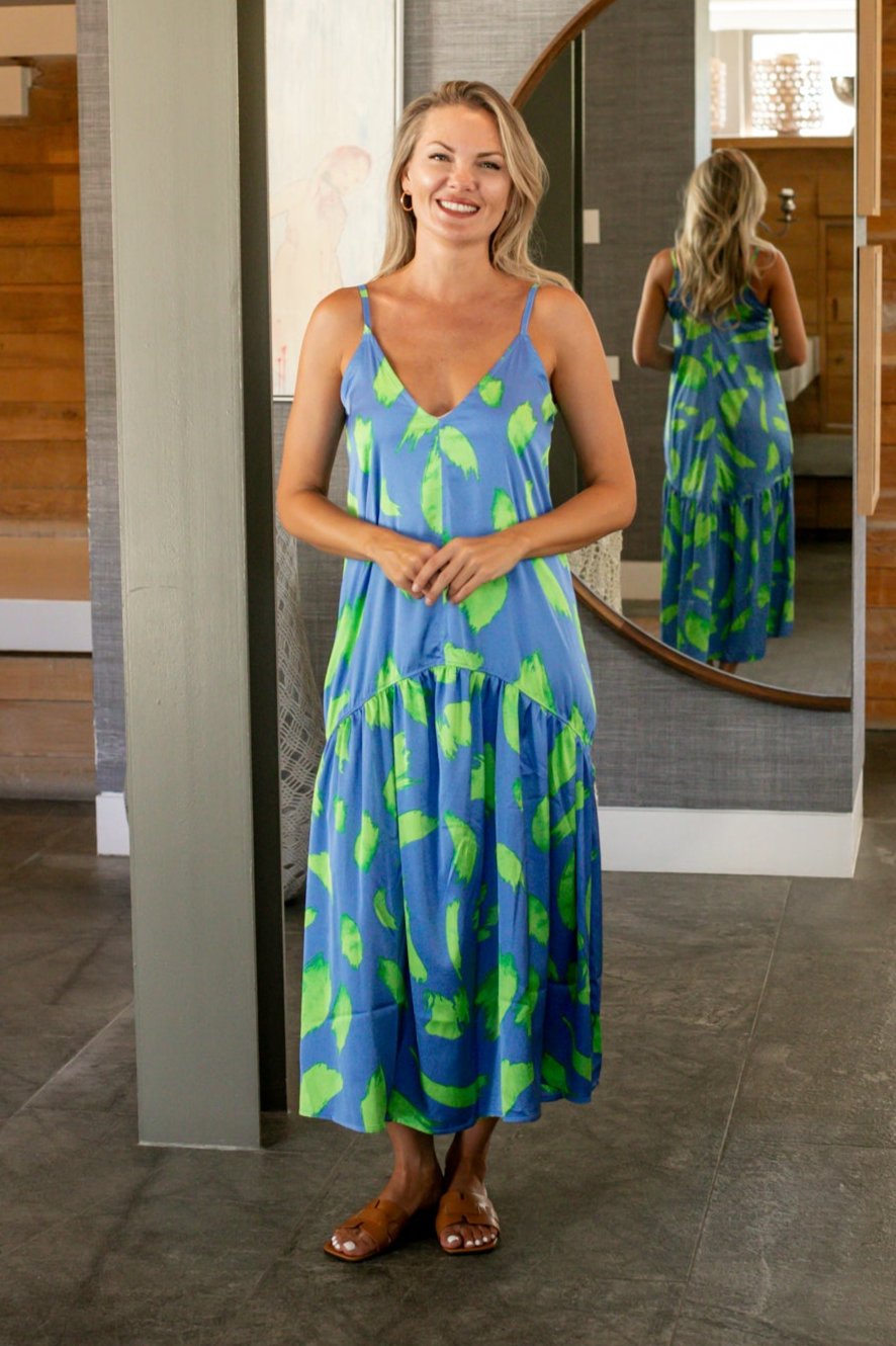 Allesandra - The Ultimate Summer Dress, Lime Splash