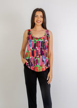 Load image into Gallery viewer, Brie - Easy Fit Cami, Paintbrush Kaleidoscope

