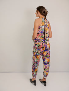 Felicite Halter Neck Jumpsuit -  Raindrop Rose