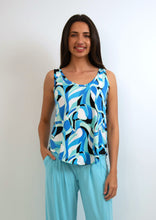Load image into Gallery viewer, Brie - East Fit Cami, Aqua Pucci
