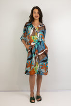 Load image into Gallery viewer, Meryl - Shirt Dress with Tab Sleeves, Burnt Horizons
