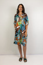 Load image into Gallery viewer, Meryl - Shirt Dress with Tab Sleeves, Burnt Horizons
