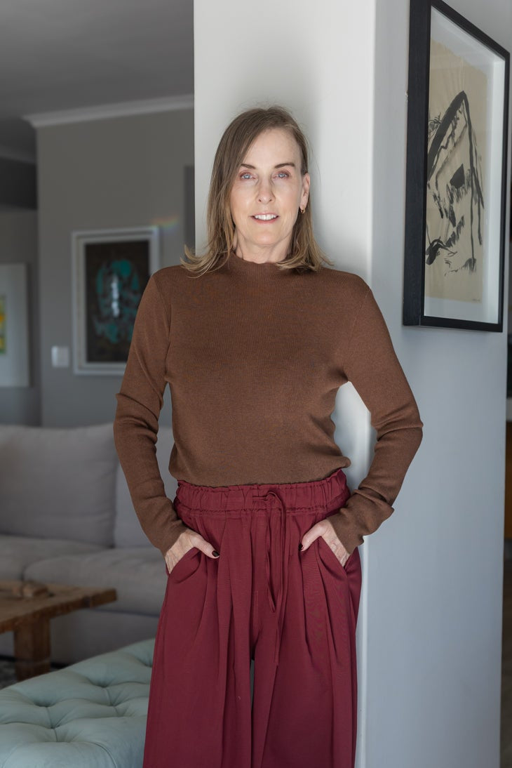 Lancaster - Fine Knit Funnel with Asymmetric Hem, Choc