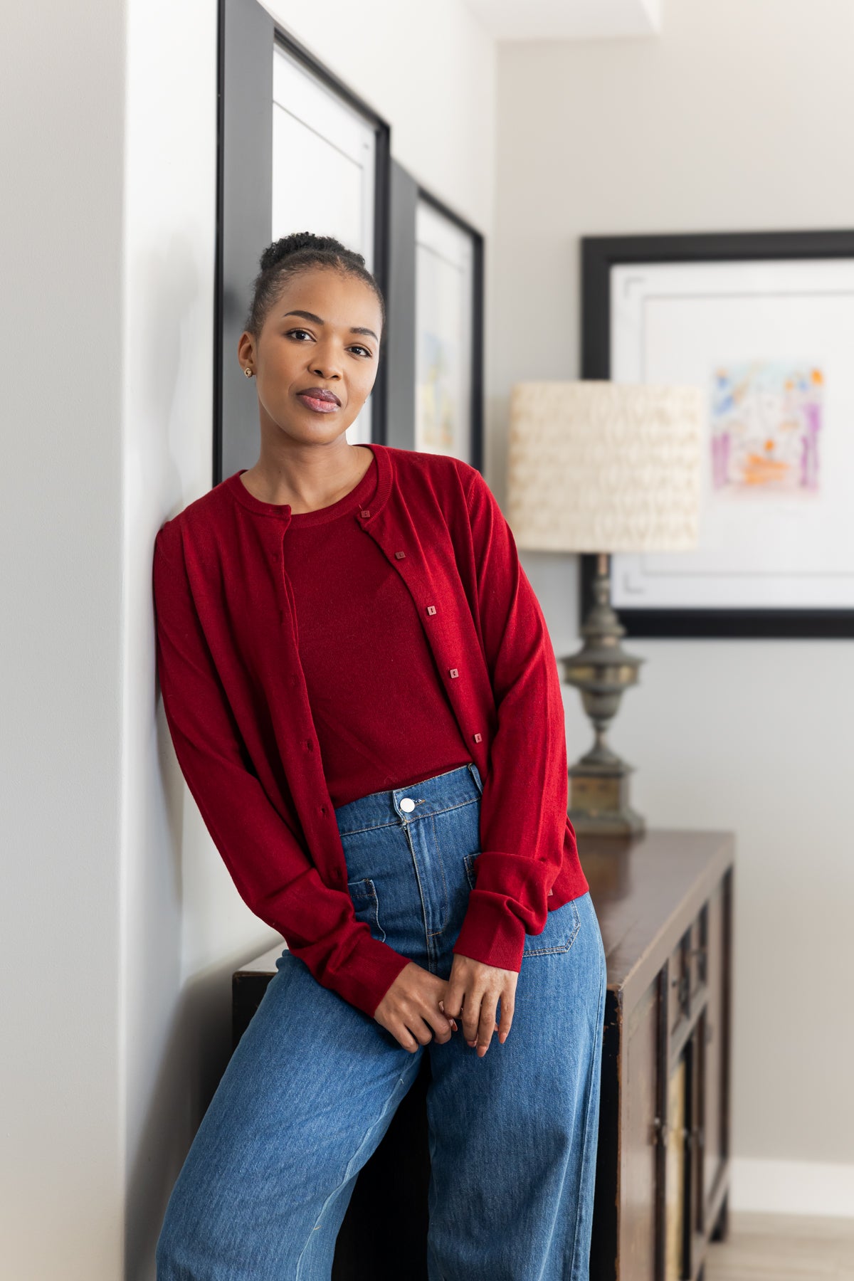 Santa Ana - Classic Twin Set, Cherry Red