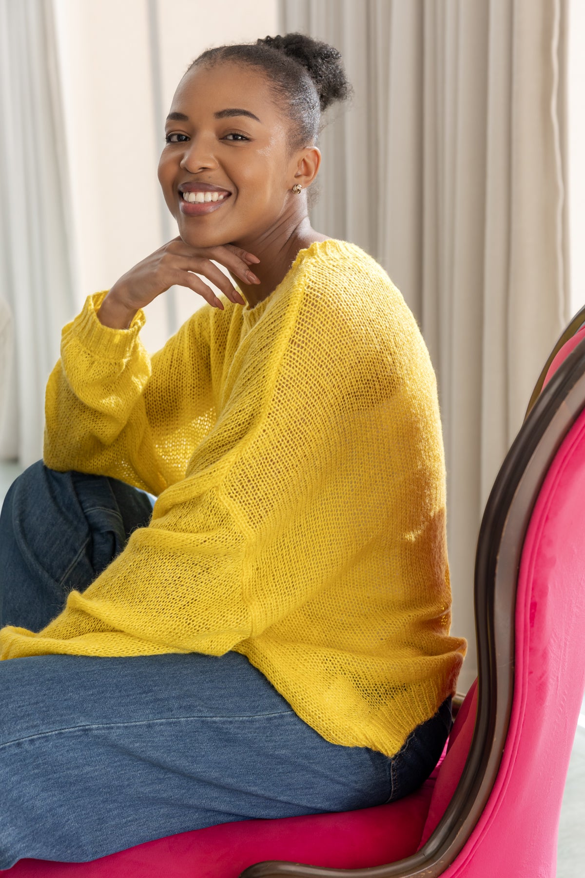 Ontario - Loose Gauge Knit, Sunshine Yellow