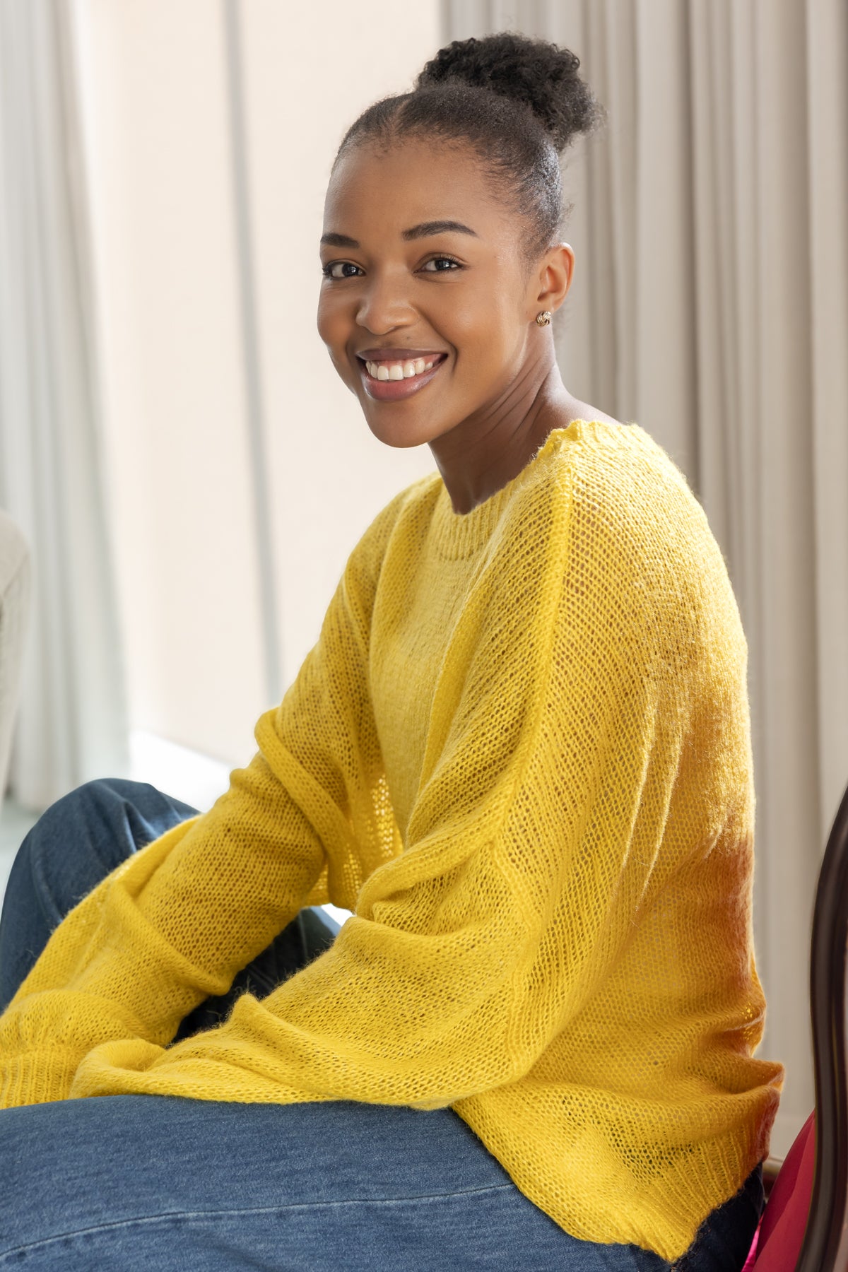 Ontario - Loose Gauge Knit, Sunshine Yellow