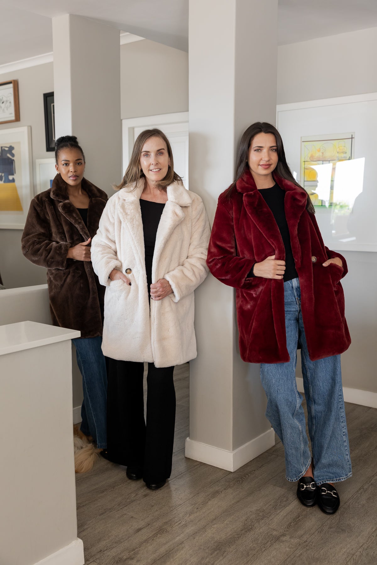 Montreal - Faux Fur Lined Jacket, Cream