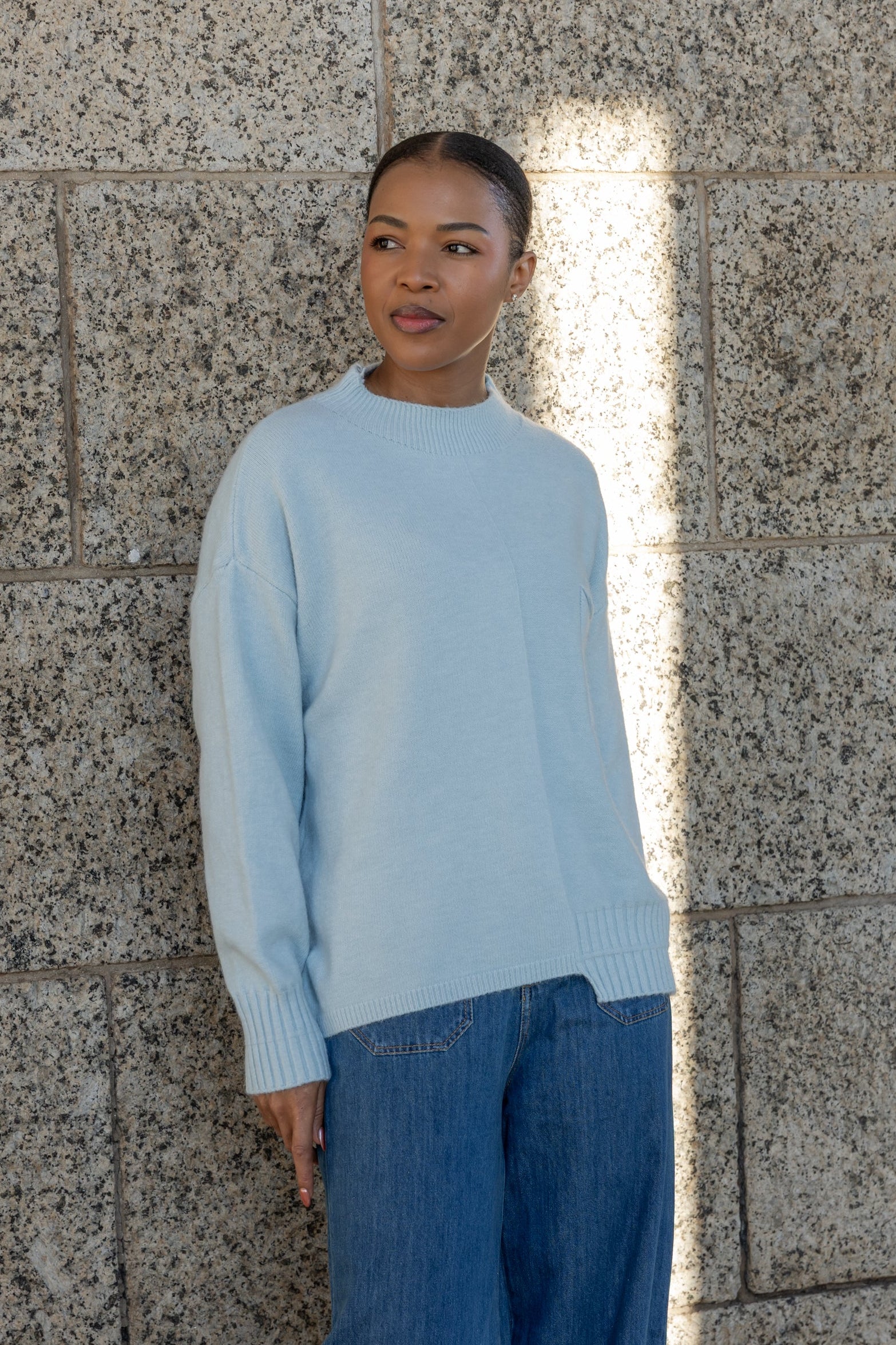 Hollister - Asymmetric Hem with Pocket, Light Blue