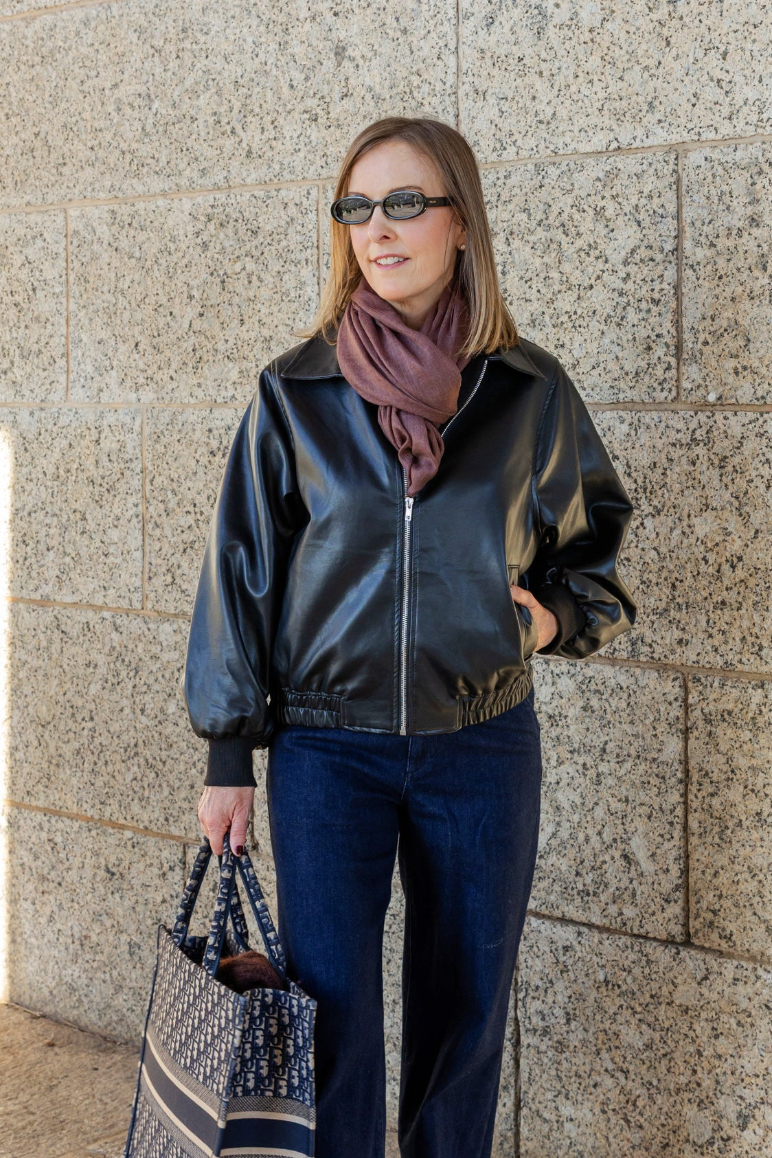 Light Weigh Raw Edge Scarf - Choc