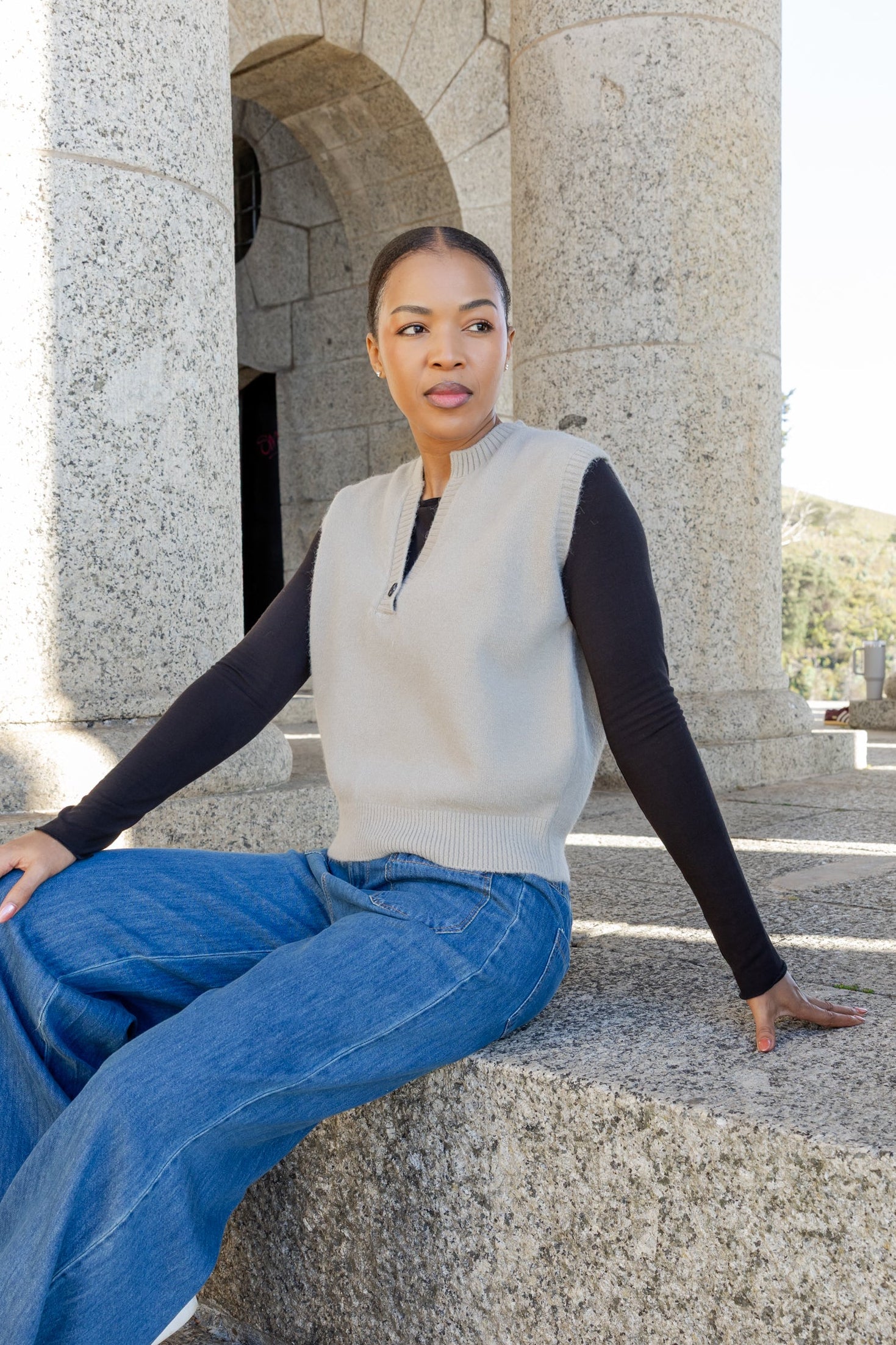 clane♡LOOSE SHAPE RIB KNIT TOPS CLANE（クラネ）の「LOOSE SHAPE RIB KNIT TOPS（ニット/セーター