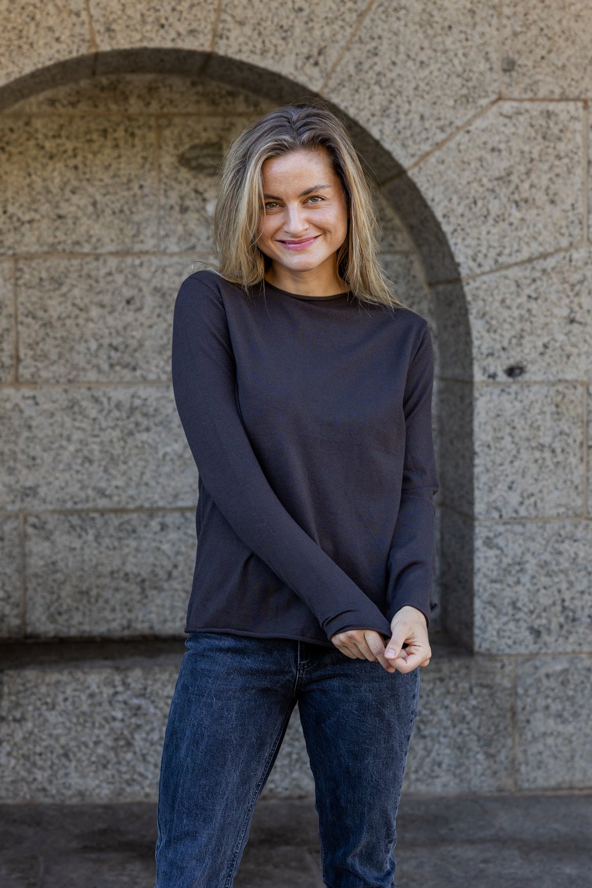 Milan - Classic Funnel Neck, Choc