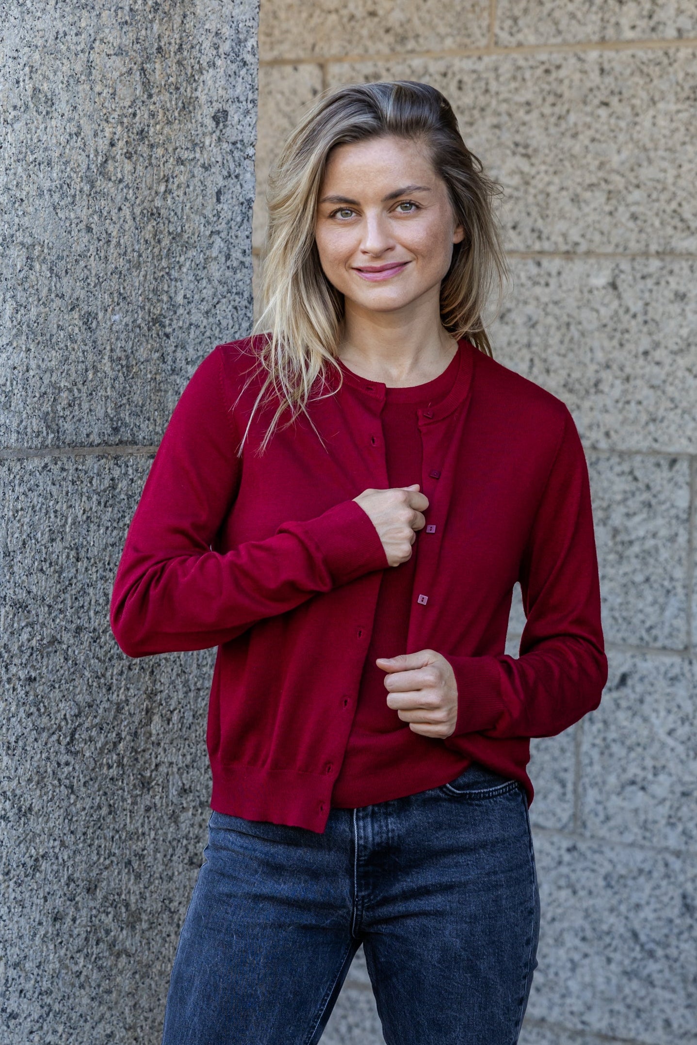 Santa Ana - Classic Twin Set, Cherry Red