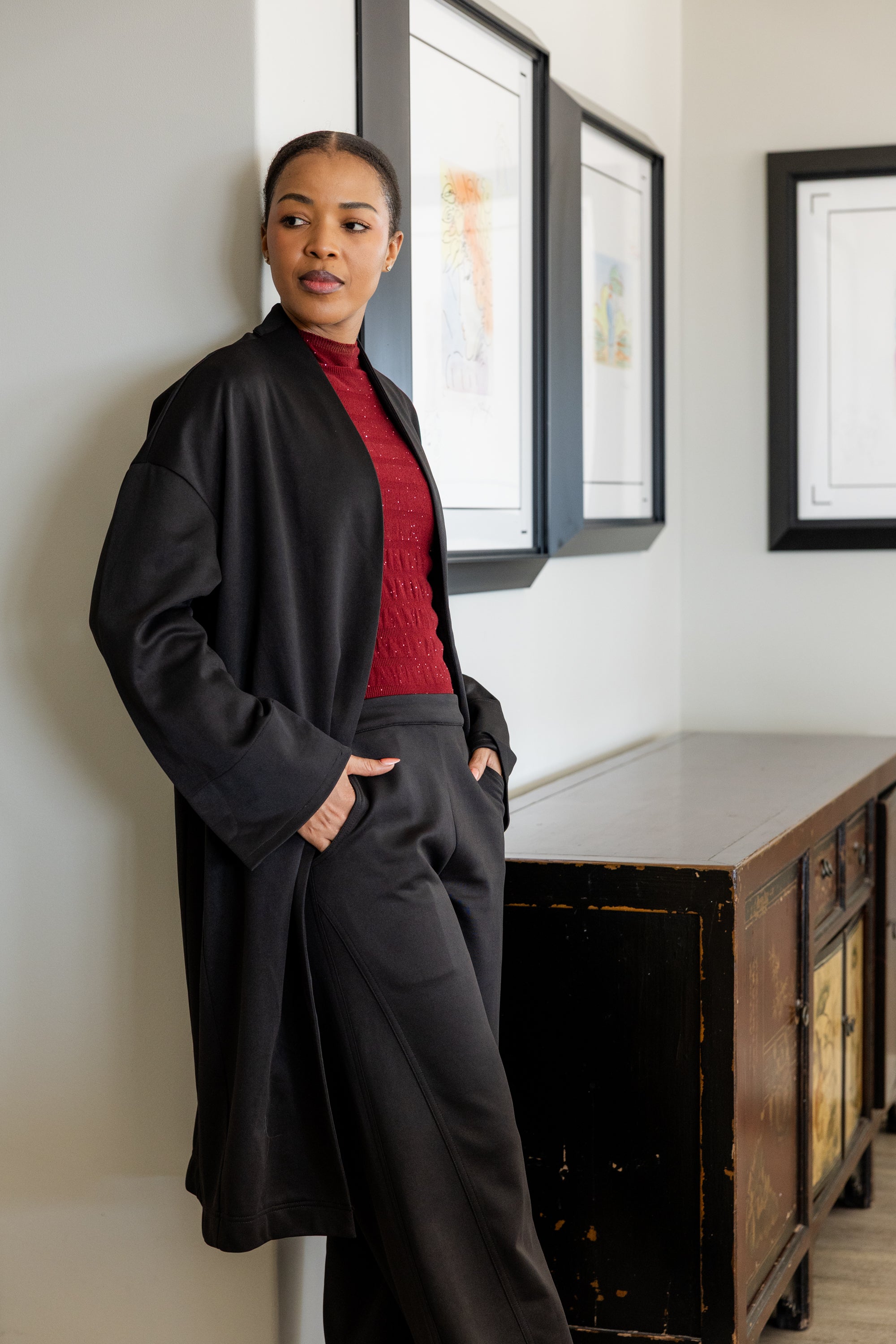 Allora - Scuba Cocoon Styled Coat