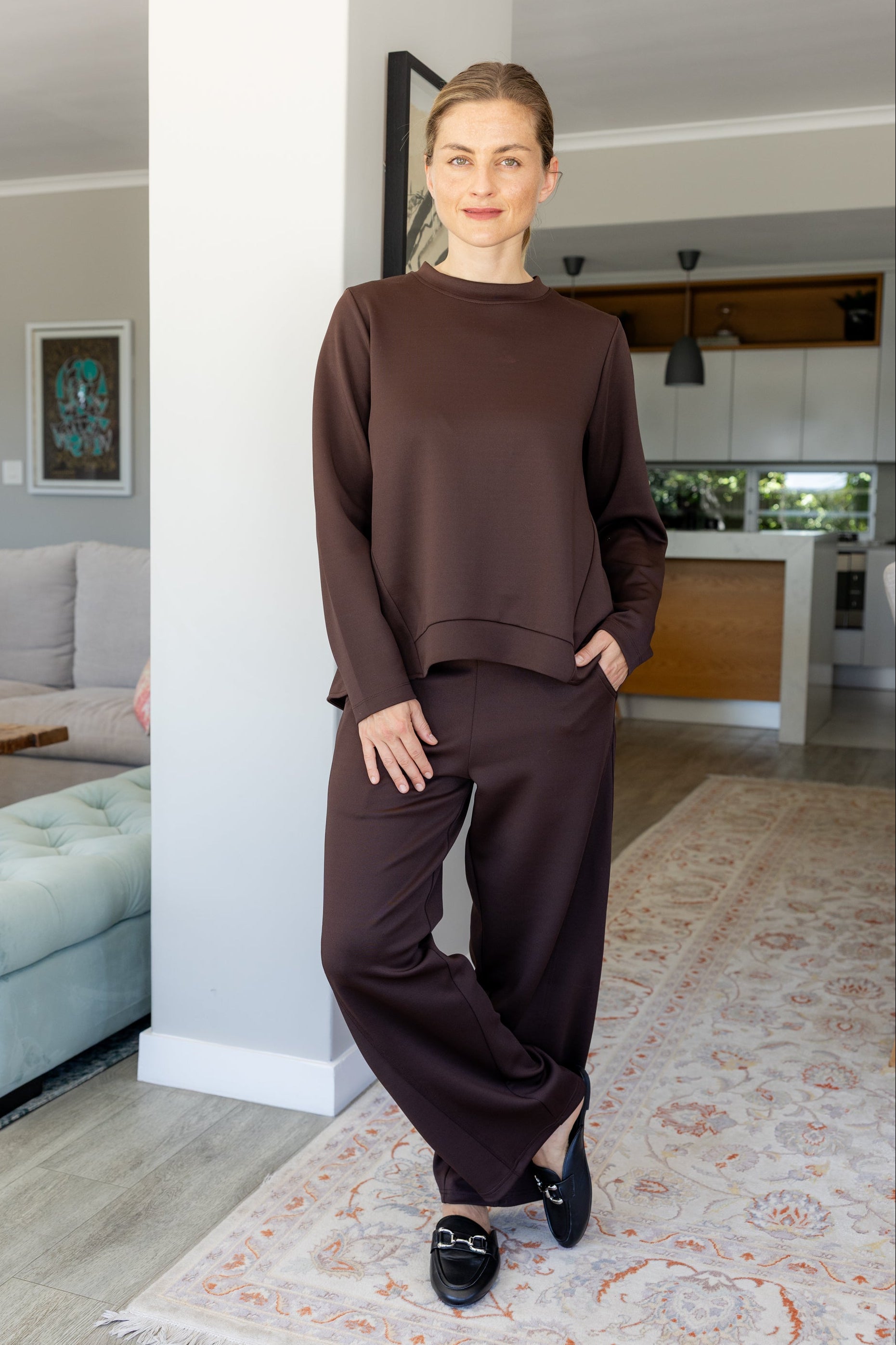 Lukita - Styles Top w Insets, Choc Scuba