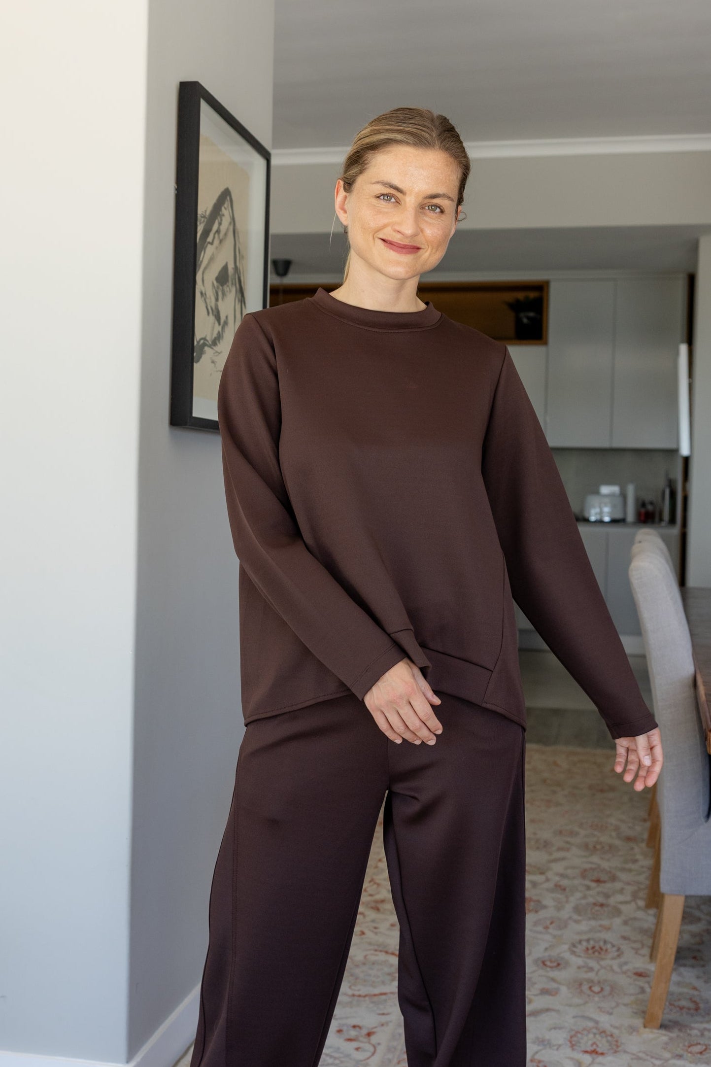 Lukita - Styles Top w Insets, Choc Scuba