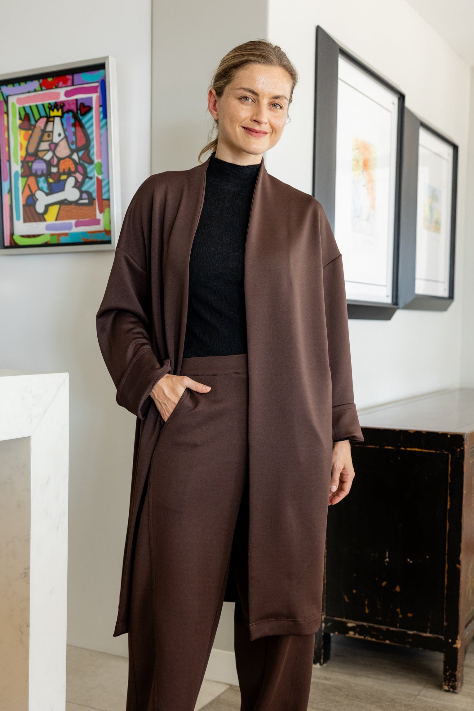 Allora - Scuba Cocoon Styled Coat