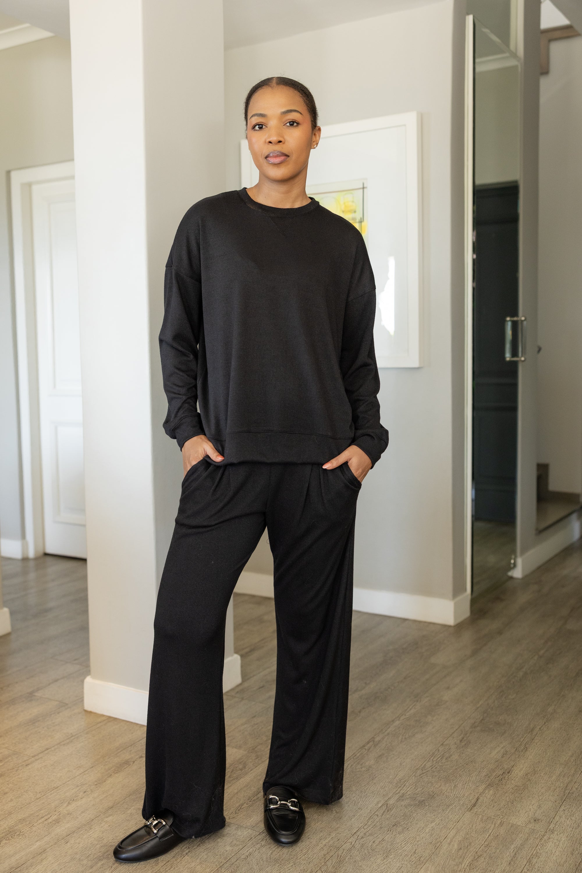 Julita - Super Soft Cut & Sew Styles Top, Black