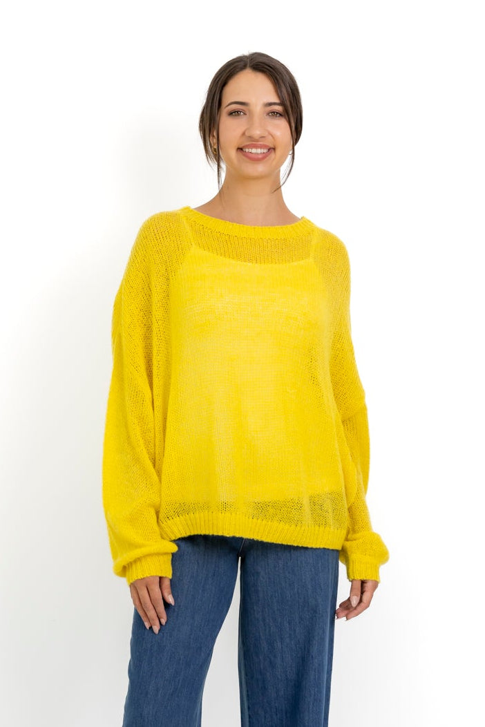 Ontario - Loose Gauge Knit, Sunshine Yellow