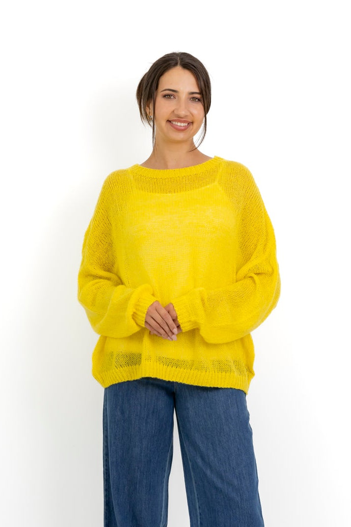 Ontario - Loose Gauge Knit, Sunshine Yellow