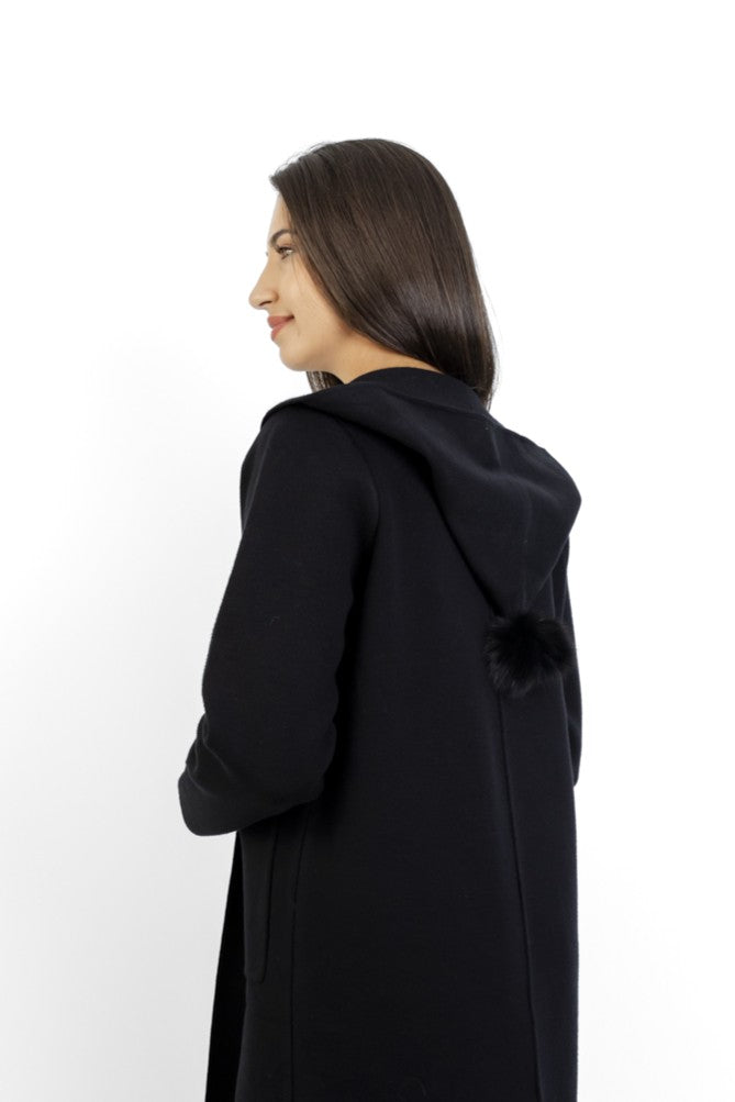 Monaco - Hoody Pom Pom, Black