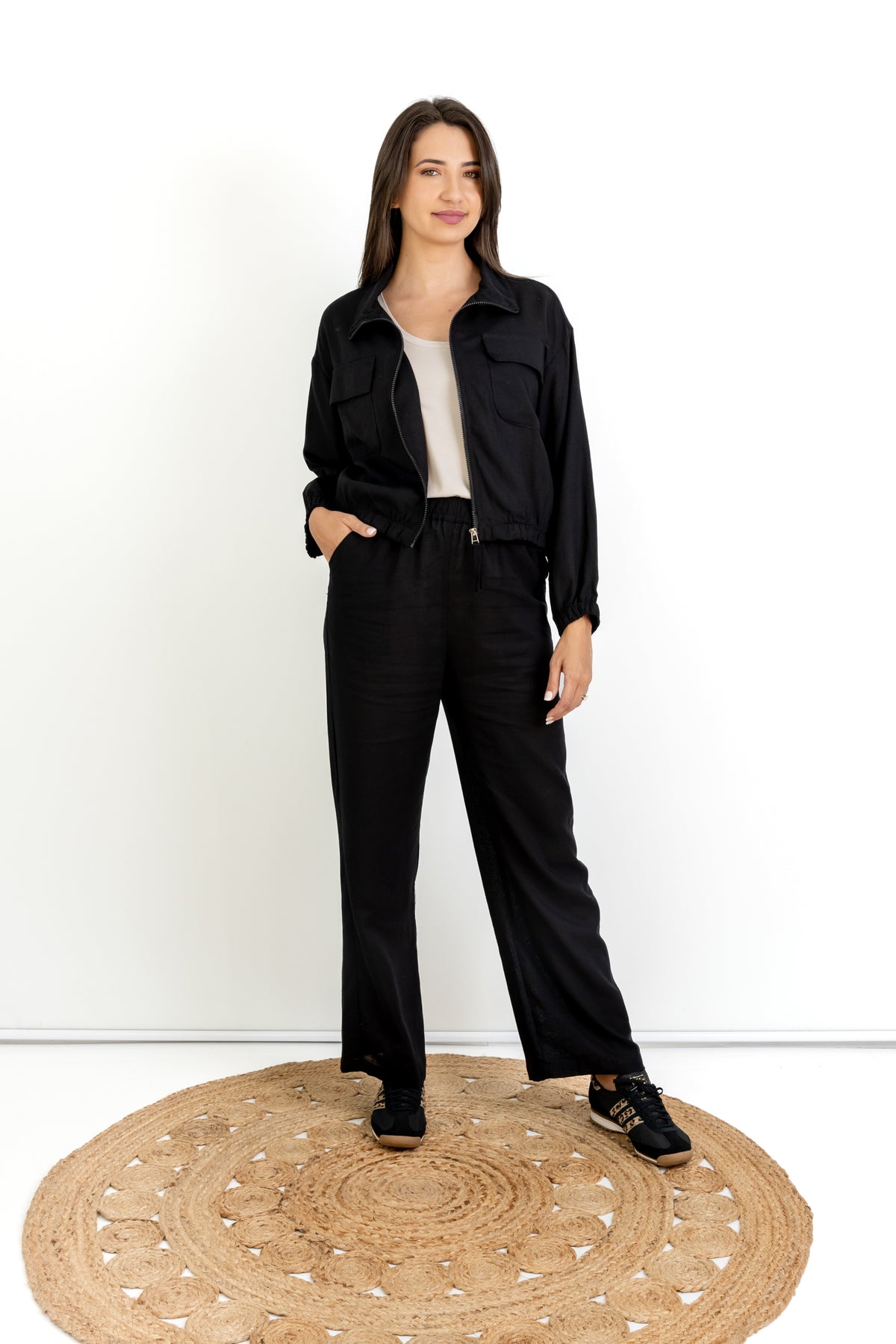 Otto- Zipper Styled Jacket, Black