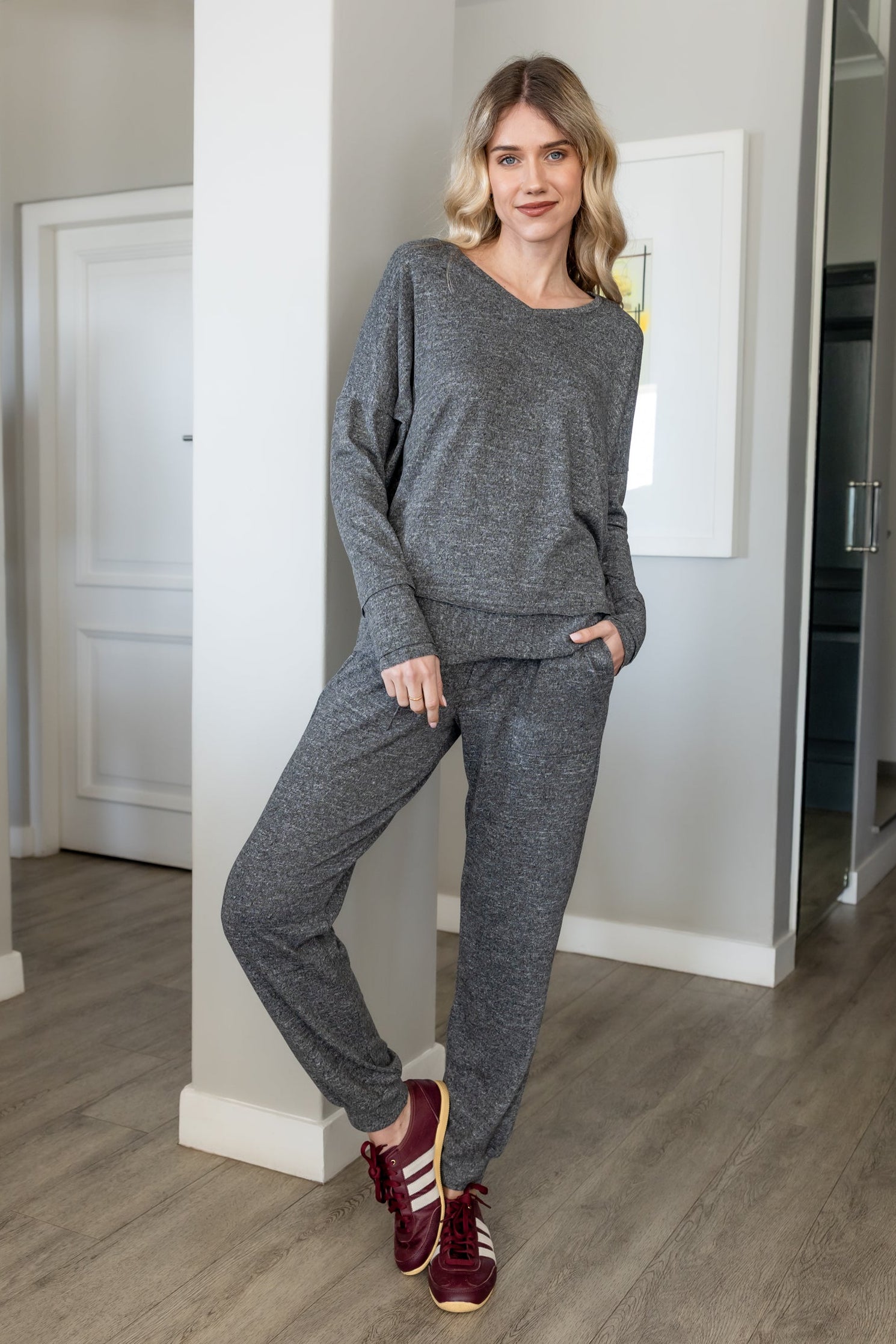 Hollis - Super Soft Cut & Sew Track Pant, Charcoal