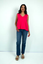 Load image into Gallery viewer, Flavia - Sleeveless Tee with Elastic Detail
