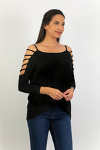 Load image into Gallery viewer, Freda - Multi Slat Sleeve Tee
