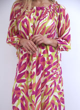 Load image into Gallery viewer, Lolita - Kaftan Dress On/Off Shoulder, Vibrant Jungle
