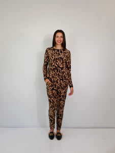 Kiki Styled Jumpsuit with Tape - Classic Animal