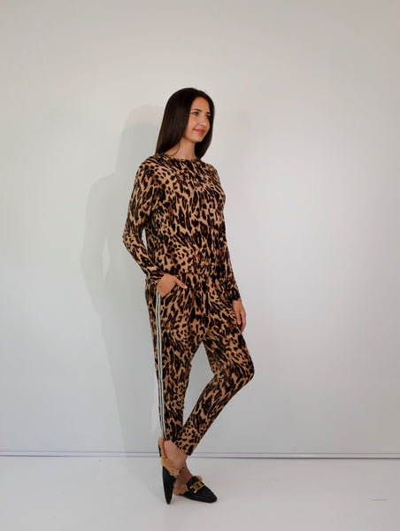 Kiki Styled Jumpsuit with Tape - Classic Animal