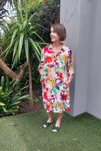 Load image into Gallery viewer, Meryl - Shirt Dress with Tab Sleeves, Garden Breeze
