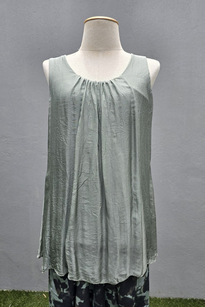 Italian Silk Double Layer Top