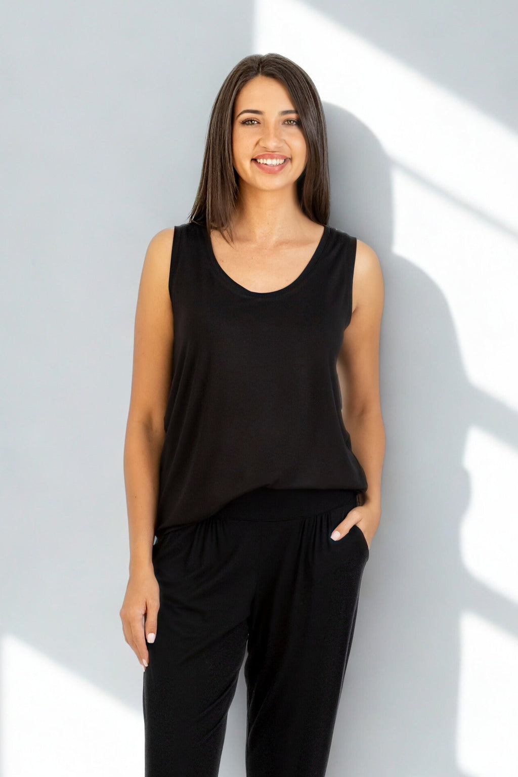 Ash - Easy Fit Cami, Black