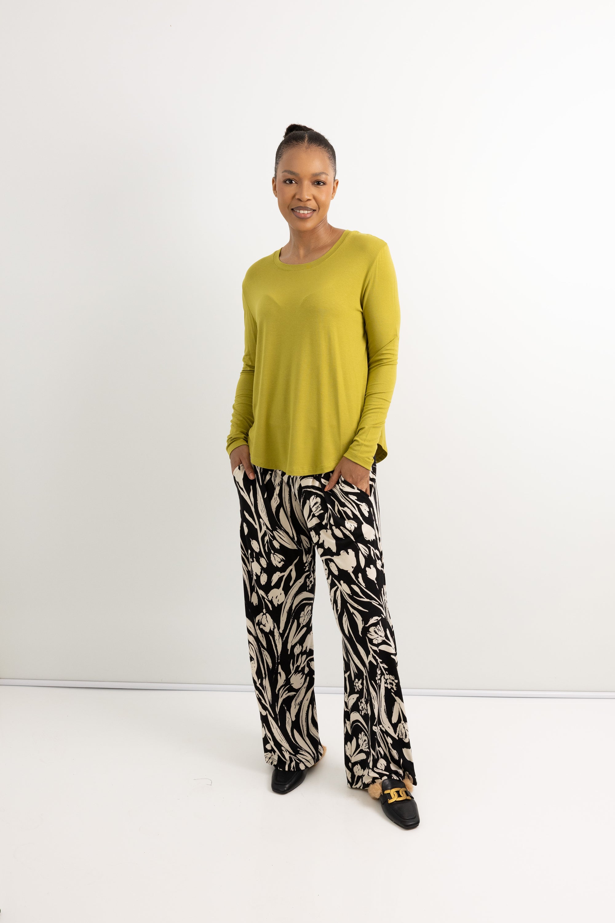 Astro - Classic Curved Hem Tee, Chartruese