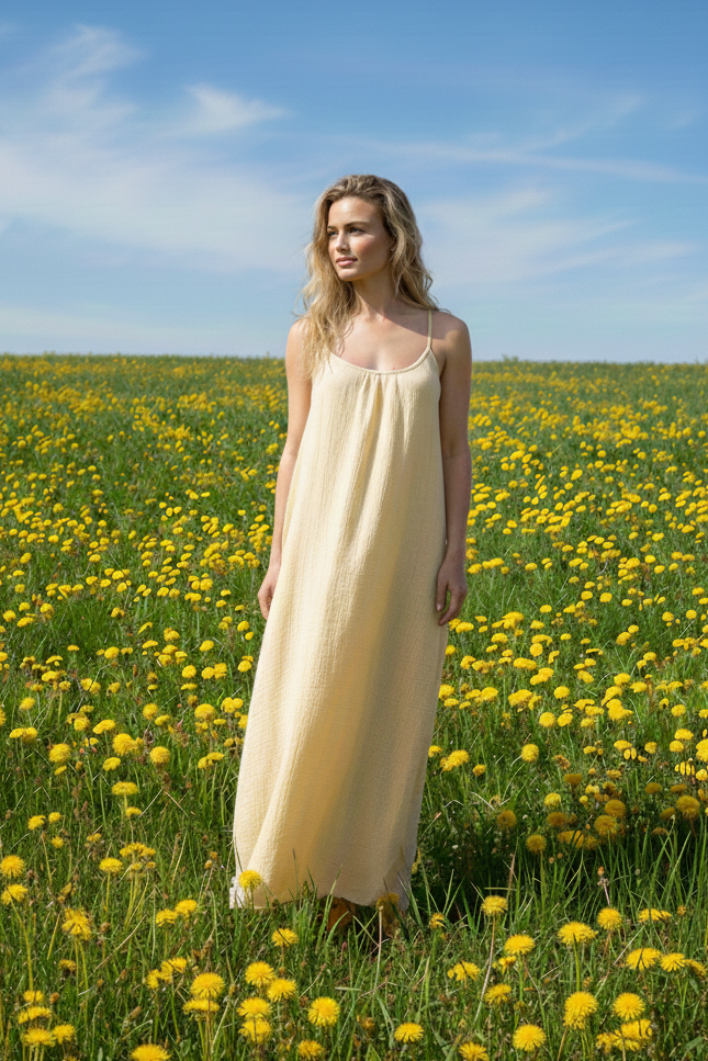 Coco - Shoe String Boho Cotton Dress