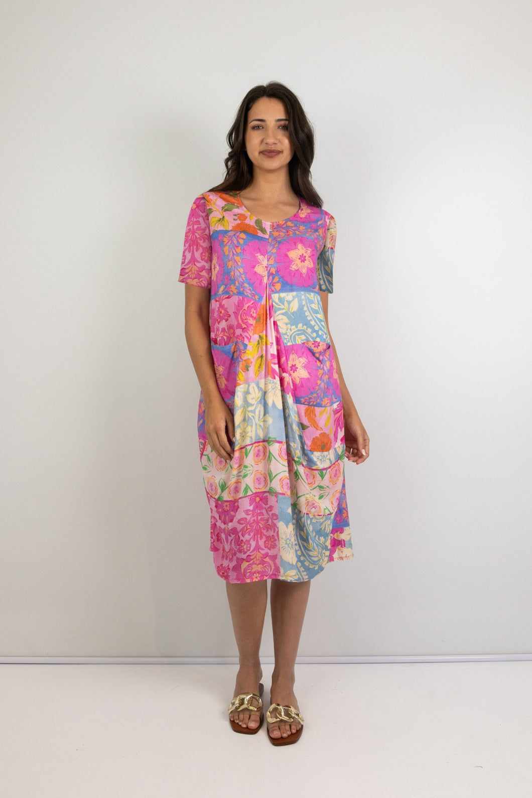 Jordy - Dress with Inverted Pockets, Pastel Serenade