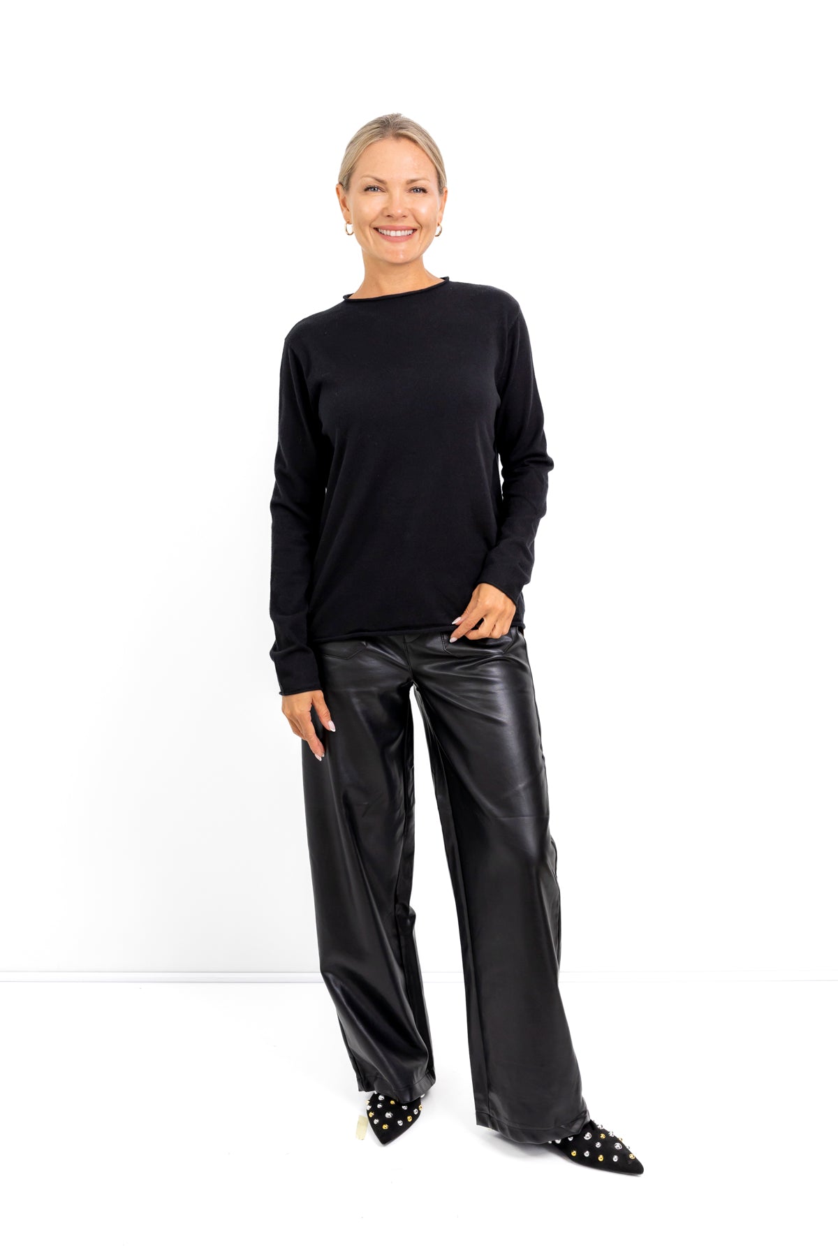 Milan - Classic Funnel Neck, Black